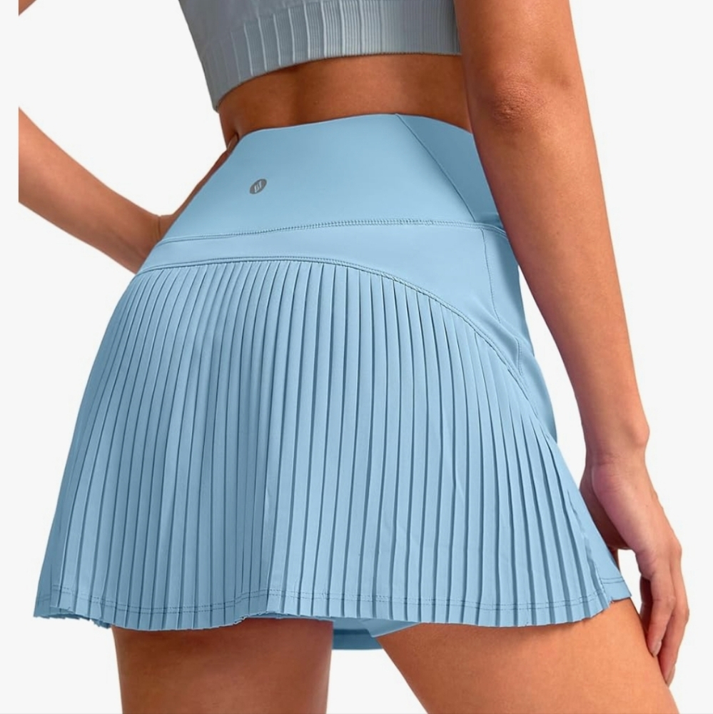 Light Blue Santiny Skort